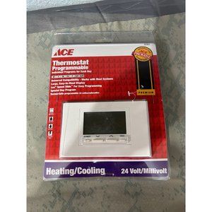 Thermostat Programmable wall white new Heating Cooling  24 Volt